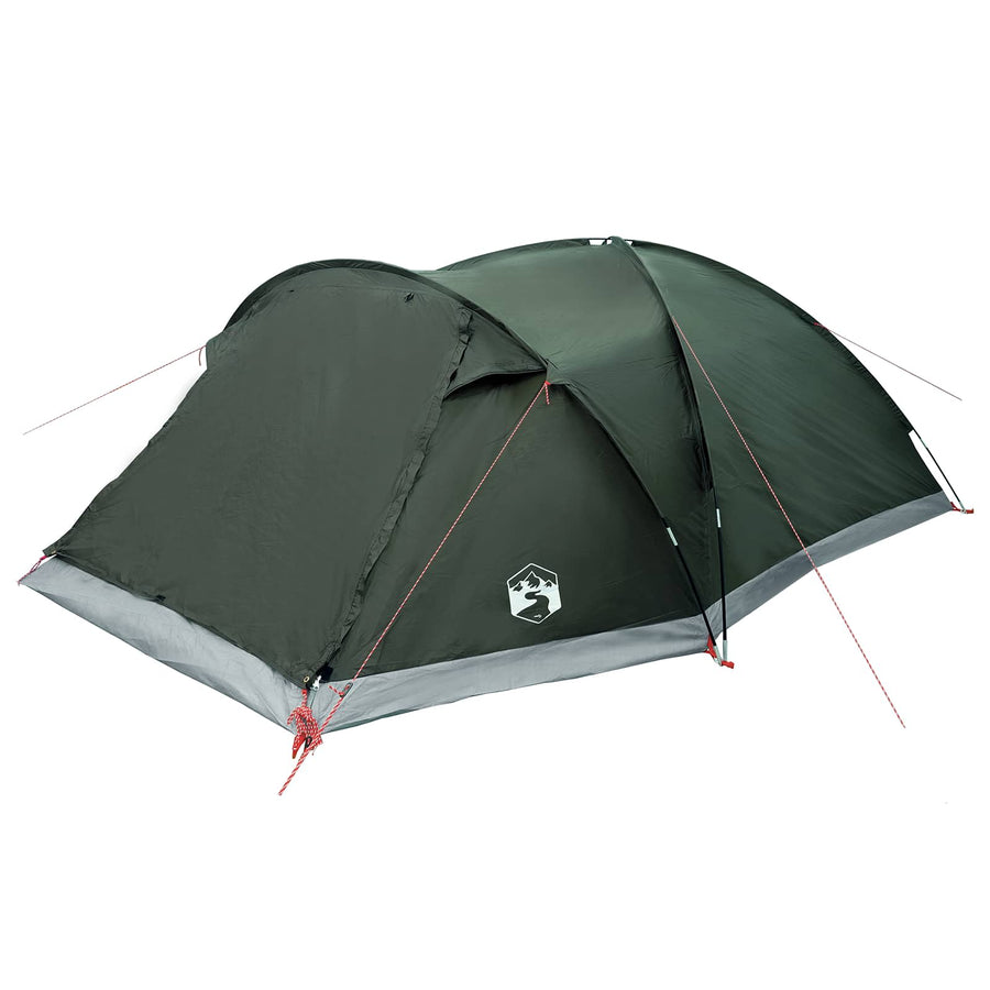 Huisje Tent met dak Leger groen 8-persoons Polyester en staal