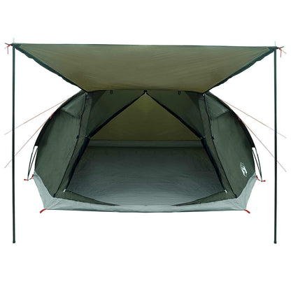 Huisje Tent met dak Leger groen 8-persoons Polyester en staal