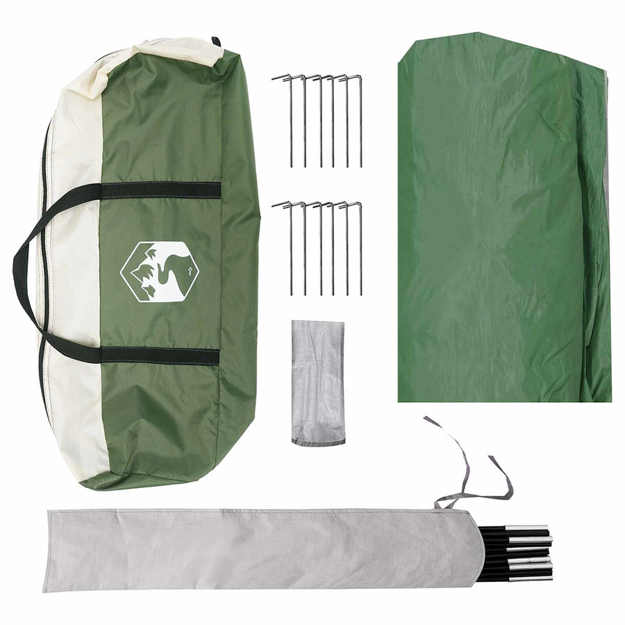 Camping Tarp Waterbestendig Groen 550 x 400 x 230 cm