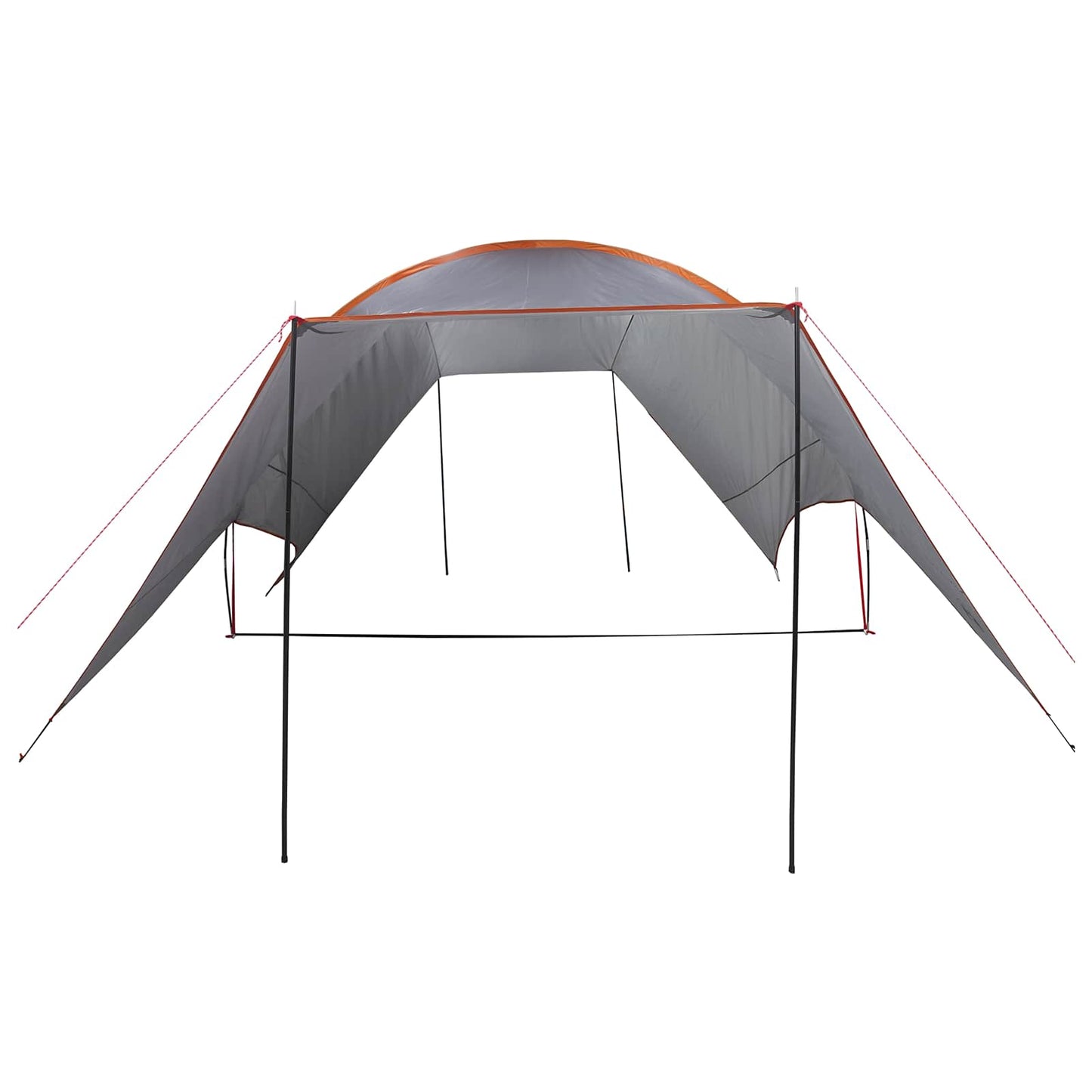 Camping Tarp Waterbestendig Grijs en Oranje 550 x 400 x 230 cm