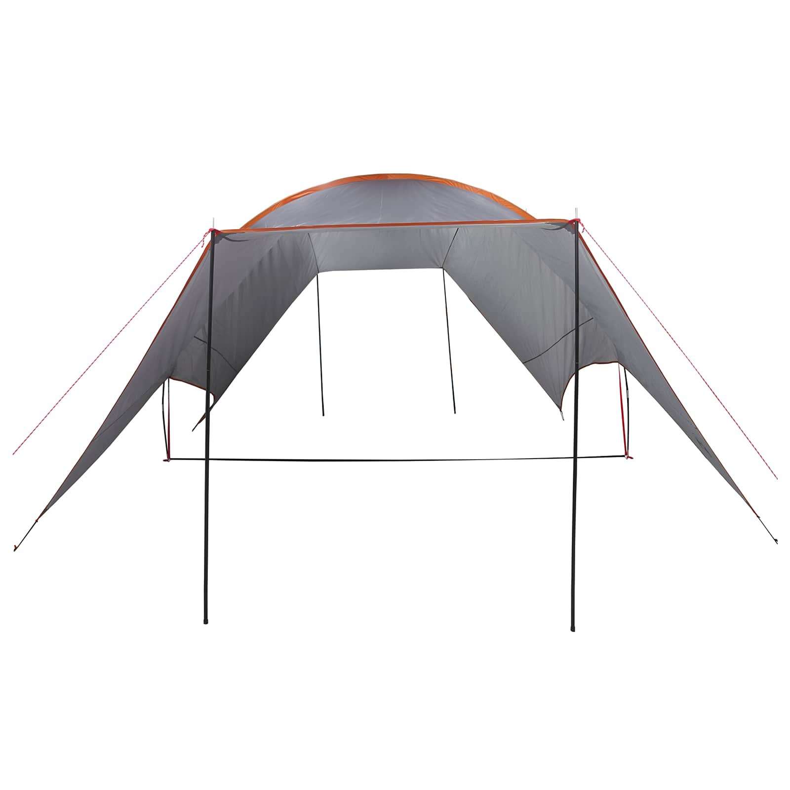 Camping Tarp Waterbestendig Grijs en Oranje 550 x 400 x 230 cm
