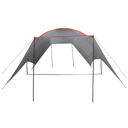 Camping Tarp Waterbestendig Grijs en Oranje 550 x 400 x 230 cm