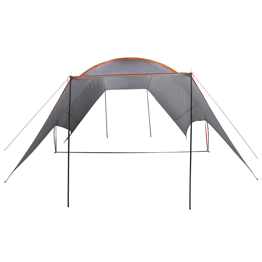 Camping Tarp Waterbestendig Grijs en Oranje 550 x 400 x 230 cm