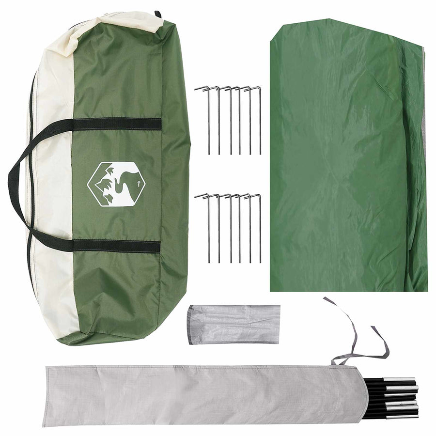 Camping Tarp Waterbestendig Groen 690 x 580 x 255 cm