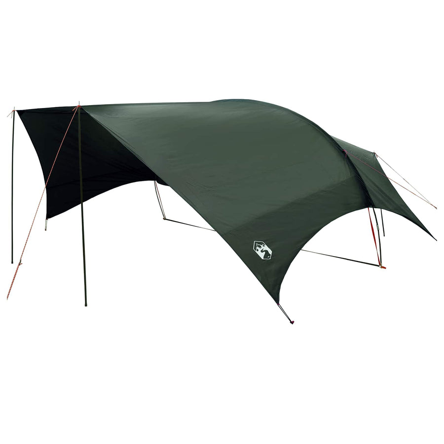 Camping Tarp Waterbestendig Legergroen 695 x 580 x 200 cm