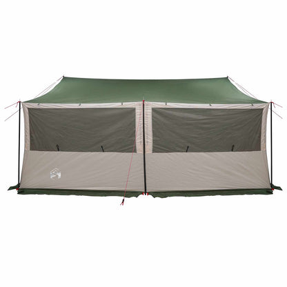 Gezinstent met dak Groen 450 x 400 x 265 cm Polyester en staal