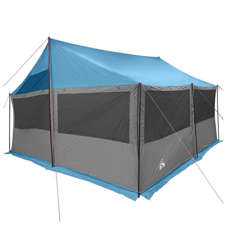 Gezinstent met dak Blauw 450 x 400 x 265 cm Polyester en staal