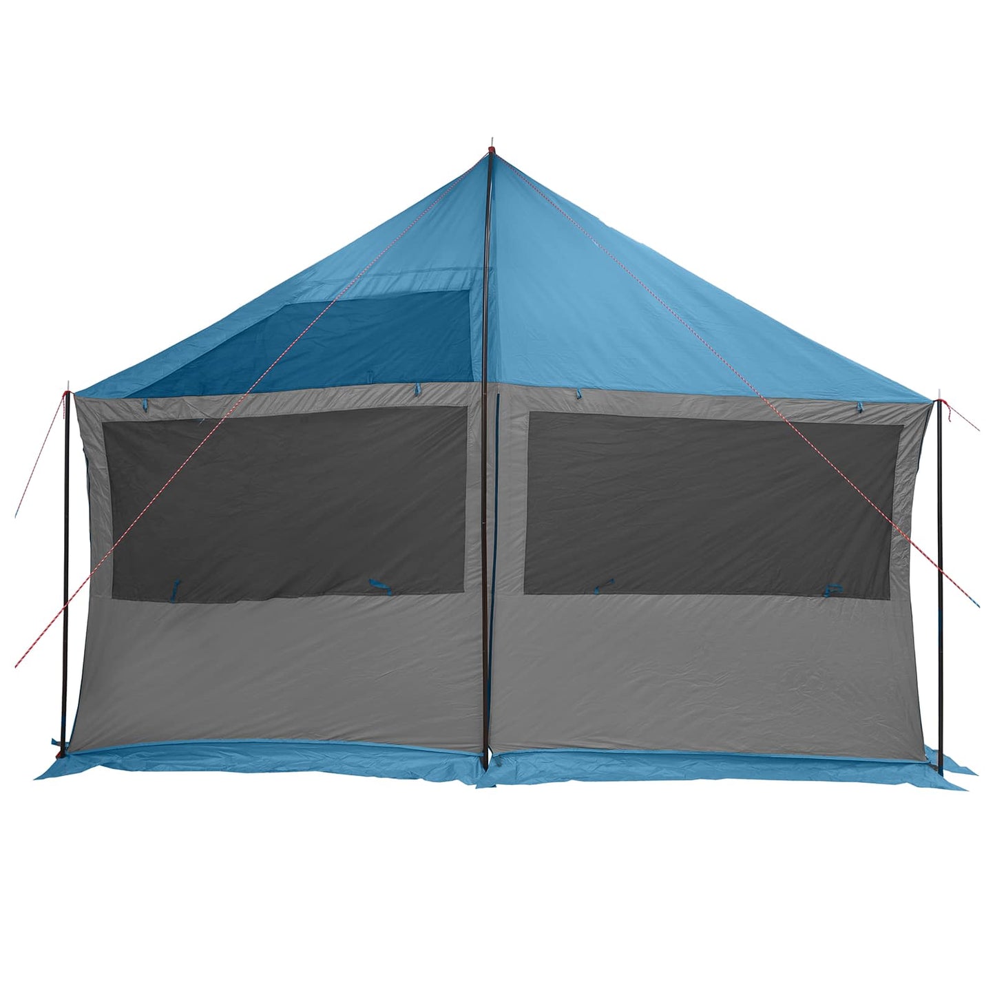 Gezinstent met dak Blauw 450 x 400 x 265 cm Polyester en staal