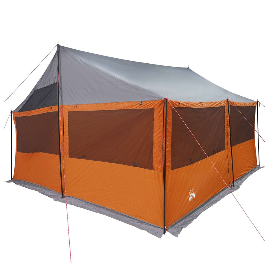 Gezinstent met dak Grijs en Oranje 450 x 400 x 265 cm