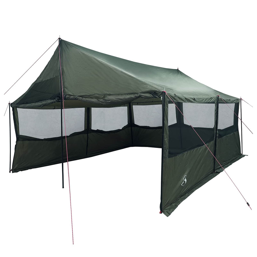 Gezinstent Leger groen 450 x 400 x 265 cm Polyester en staal