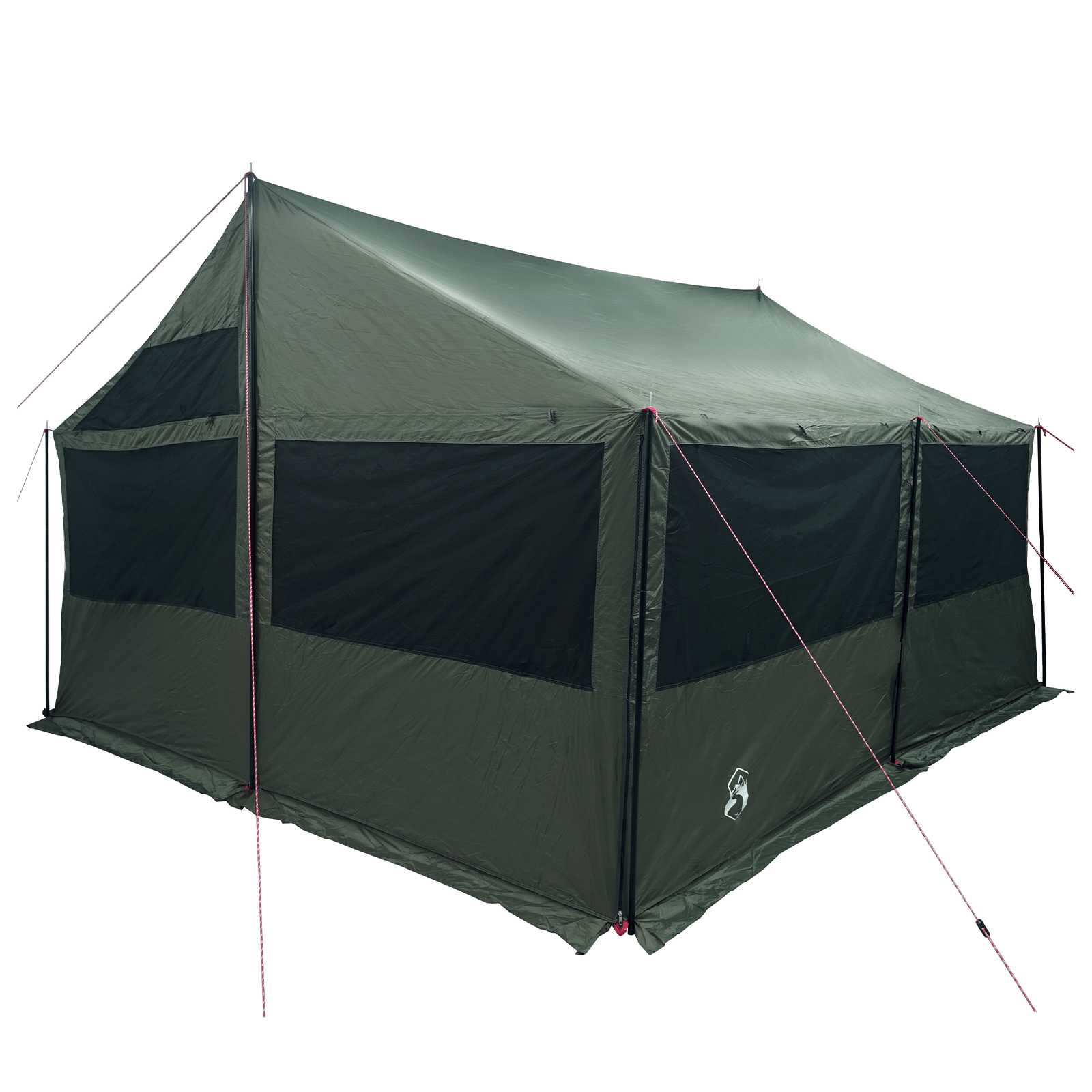 Gezinstent Leger groen 450 x 400 x 265 cm Polyester en staal