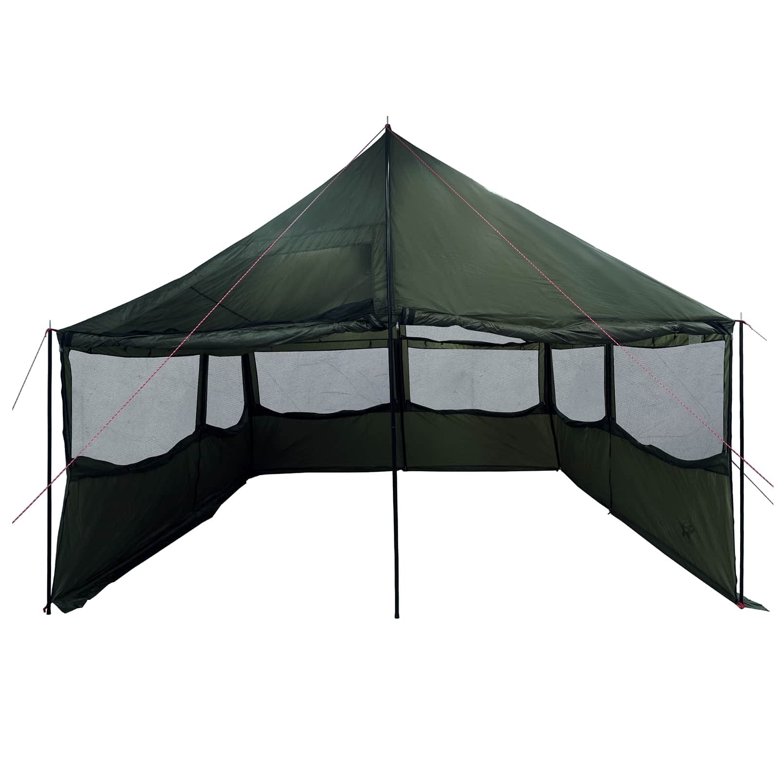 Gezinstent Leger groen 450 x 400 x 265 cm Polyester en staal