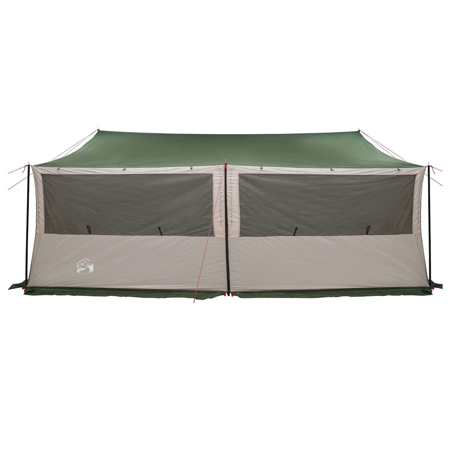 Gezinstent met dak Groen 600 x 400 x 268 cm Polyester en staal