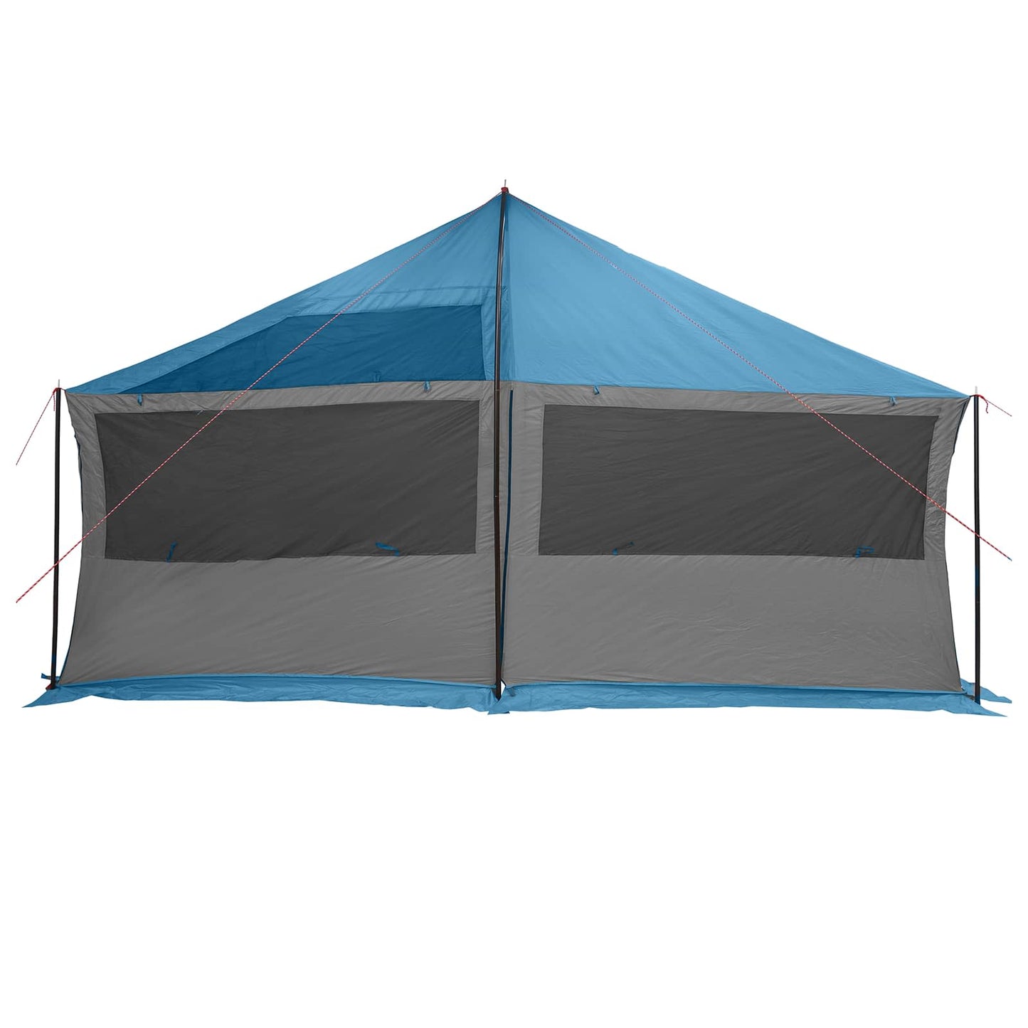 Gezinstent met dak Blauw 600 x 400 x 268 cm Polyester en staal