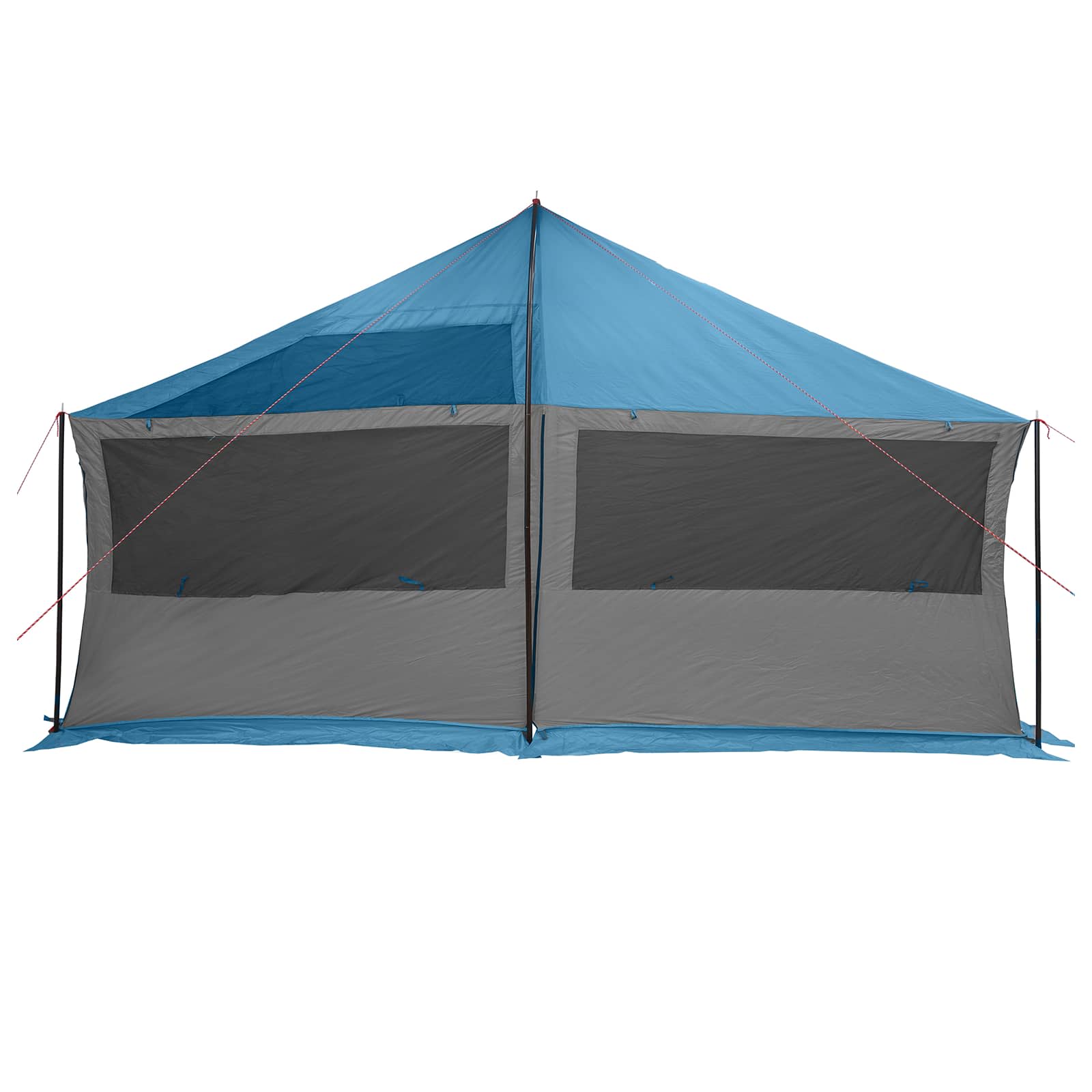 Gezinstent met dak Blauw 600 x 400 x 268 cm Polyester en staal