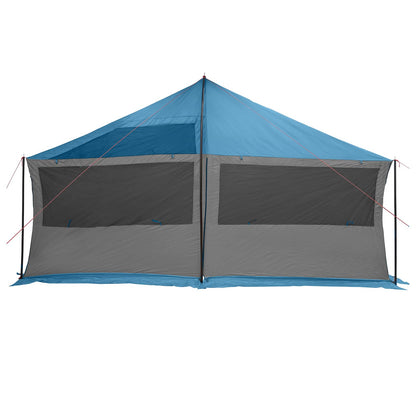 Gezinstent met dak Blauw 600 x 400 x 268 cm Polyester en staal