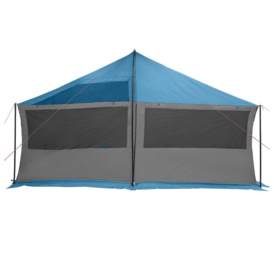 Gezinstent met dak Blauw 600 x 400 x 268 cm Polyester en staal