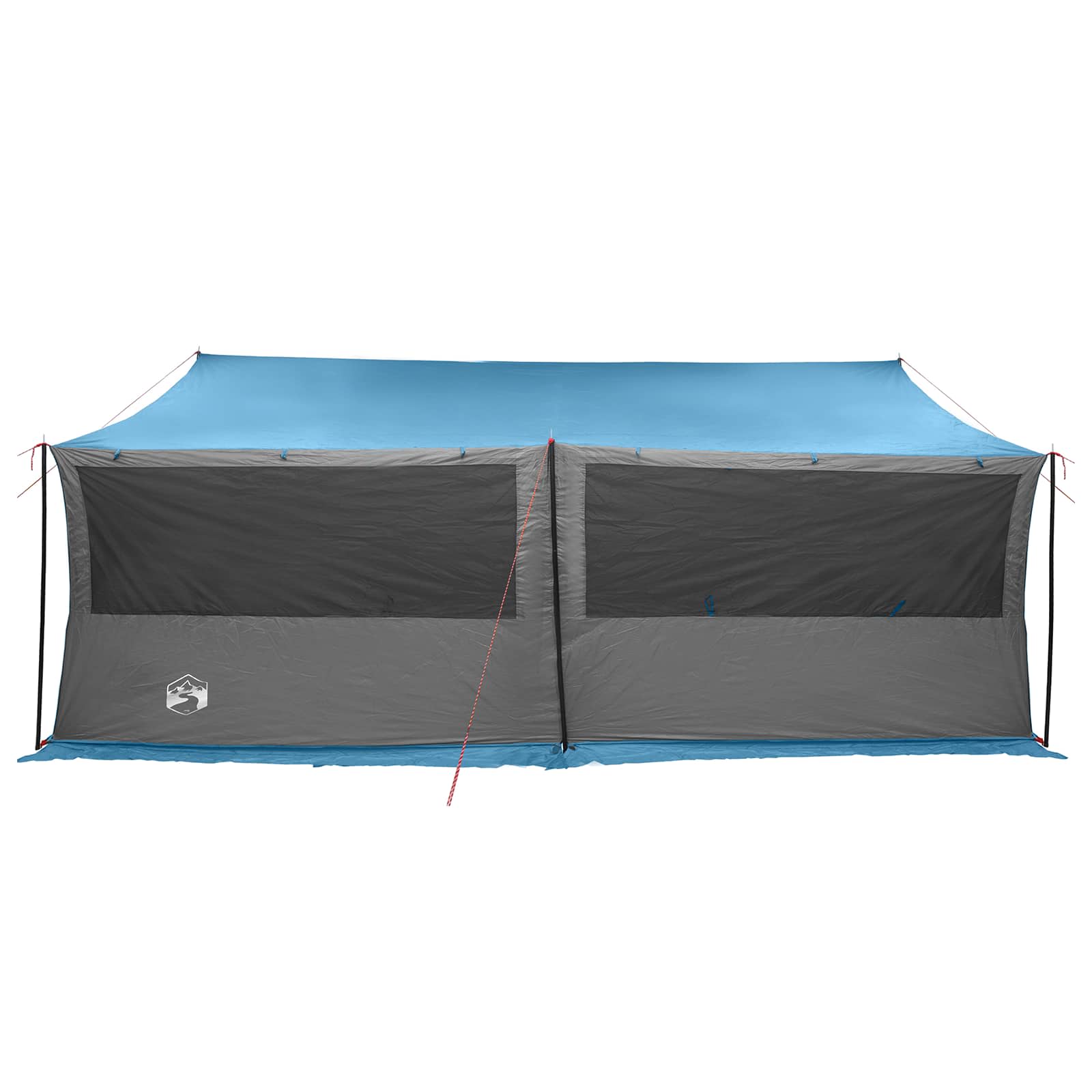 Gezinstent met dak Blauw 600 x 400 x 268 cm Polyester en staal