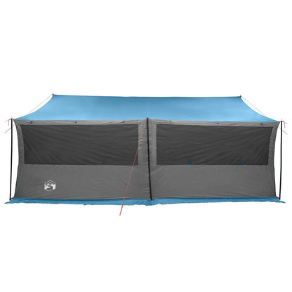 Gezinstent met dak Blauw 600 x 400 x 268 cm Polyester en staal
