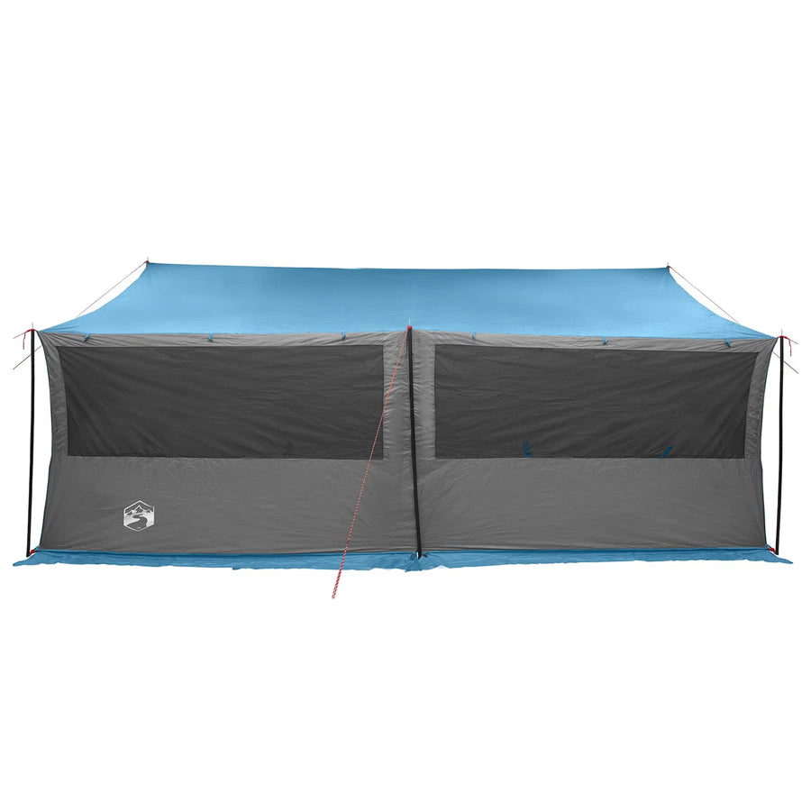 Gezinstent met dak Blauw 600 x 400 x 268 cm Polyester en staal