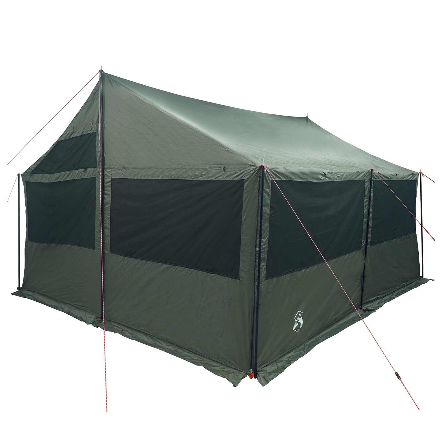 Gezinstent Leger groen 600 x 400 x 268 cm Polyester en staal