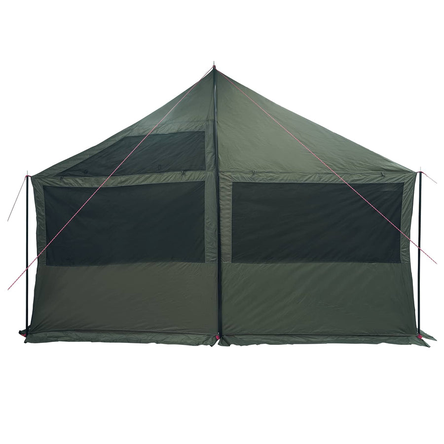 Gezinstent Leger groen 600 x 400 x 268 cm Polyester en staal