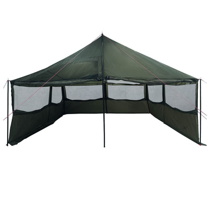 Gezinstent Leger groen 600 x 400 x 268 cm Polyester en staal