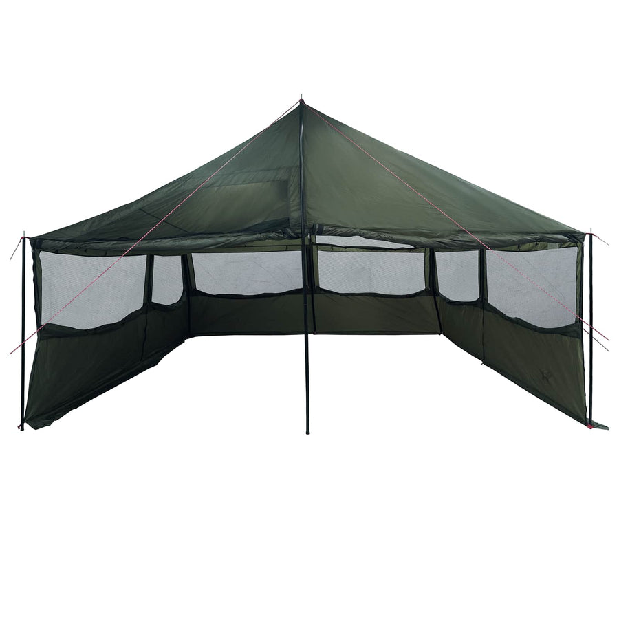 Gezinstent Leger groen 600 x 400 x 268 cm Polyester en staal