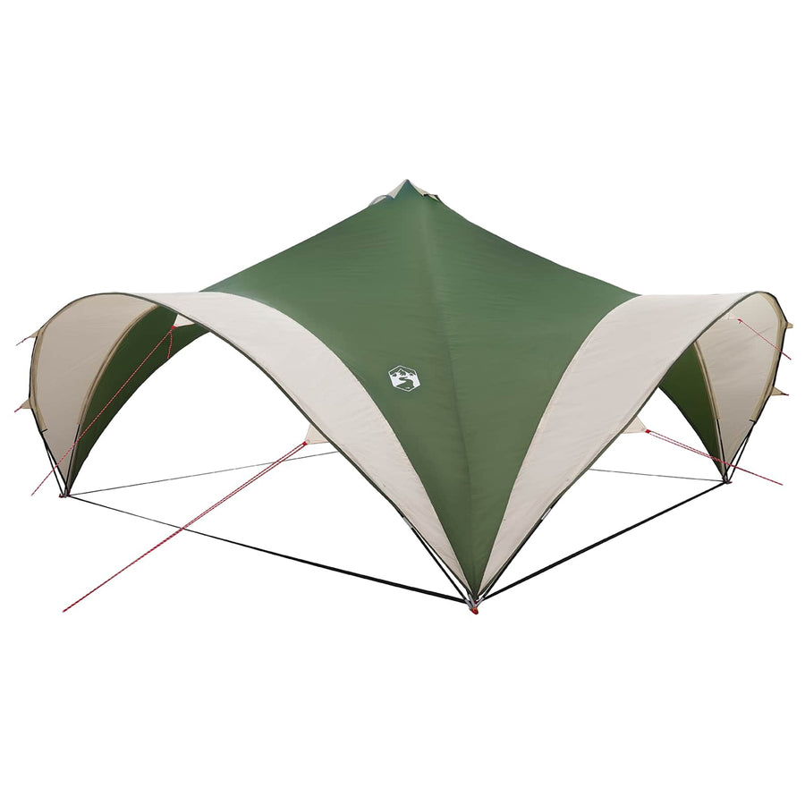 Partytent met dak Groen 500 x 500 x 350 cm Polyester en staal