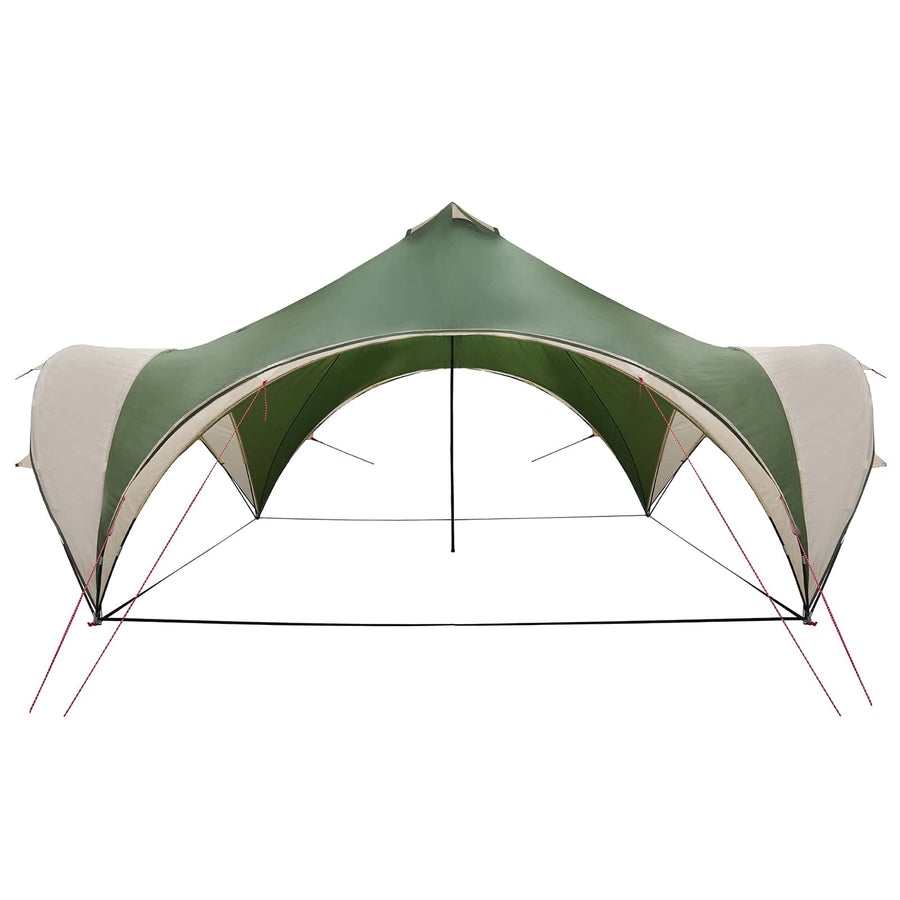 Partytent met dak Groen 500 x 500 x 350 cm Polyester en staal