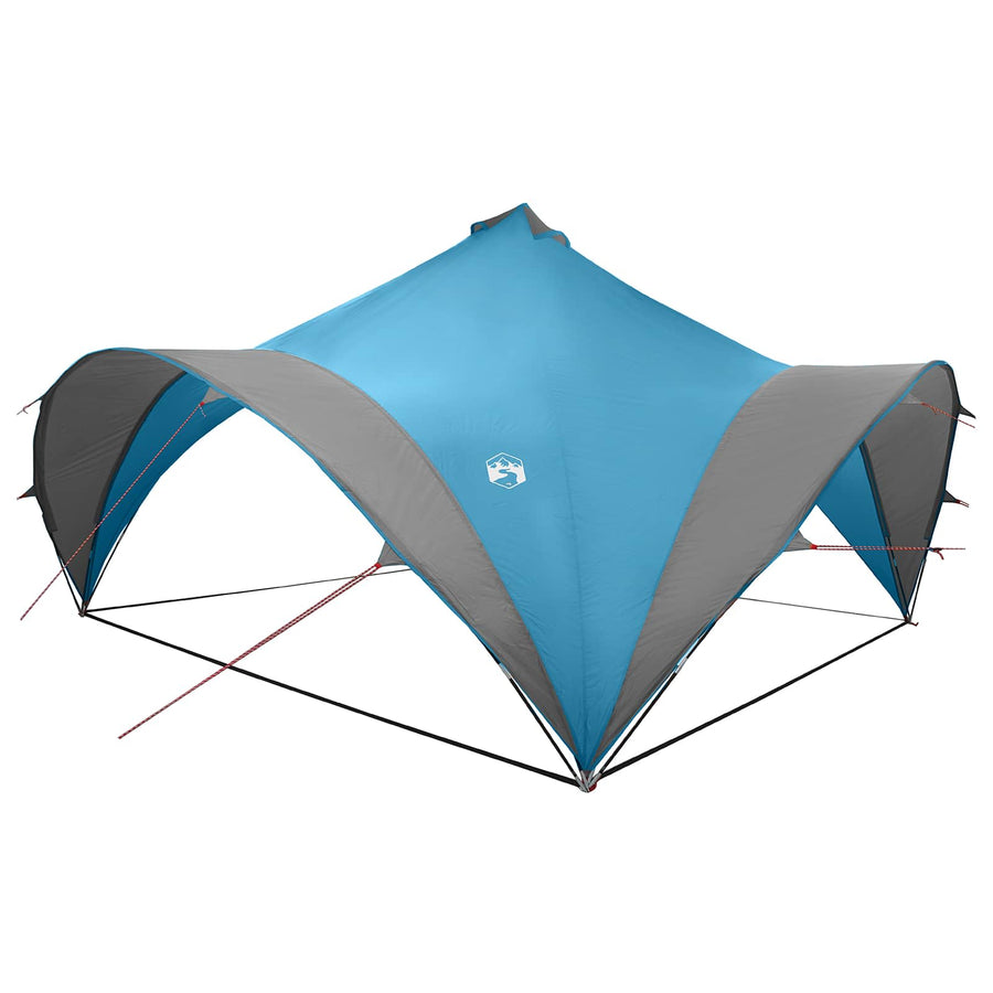 Partytent met dak Blauw 500 x 500 x 350 cm Polyester en staal