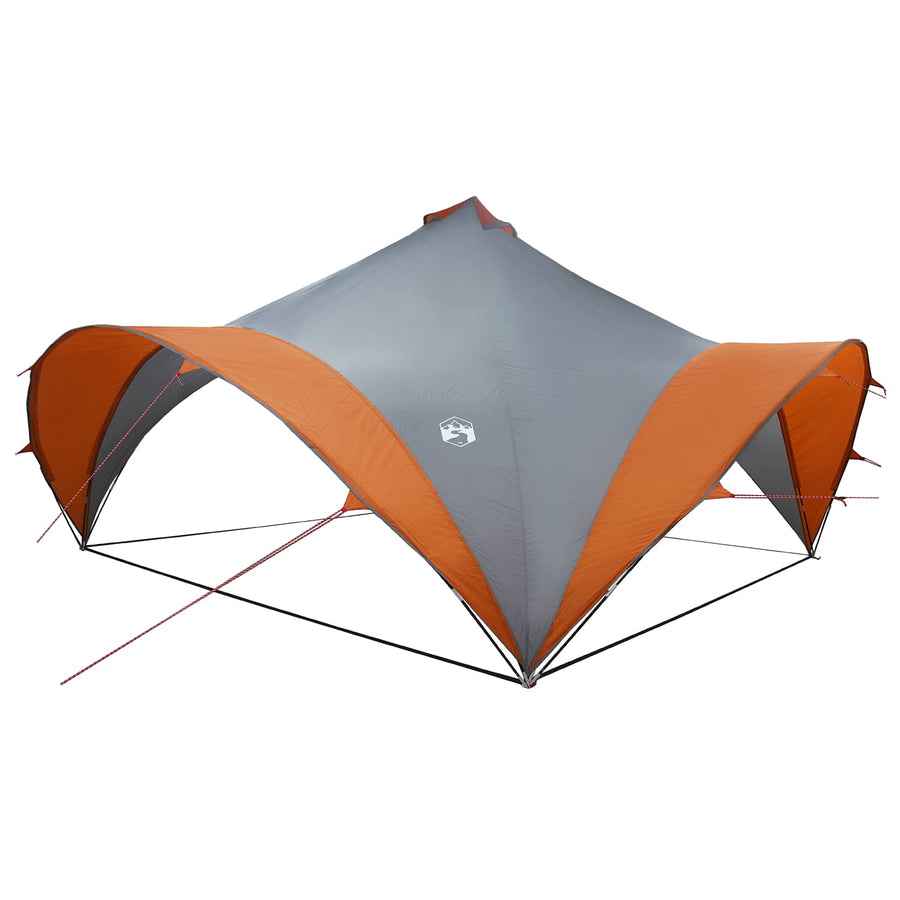 Partytent Grijs en Oranje 500 x 500 x 350 cm Polyester en staal