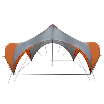 Partytent Grijs en Oranje 500 x 500 x 350 cm Polyester en staal