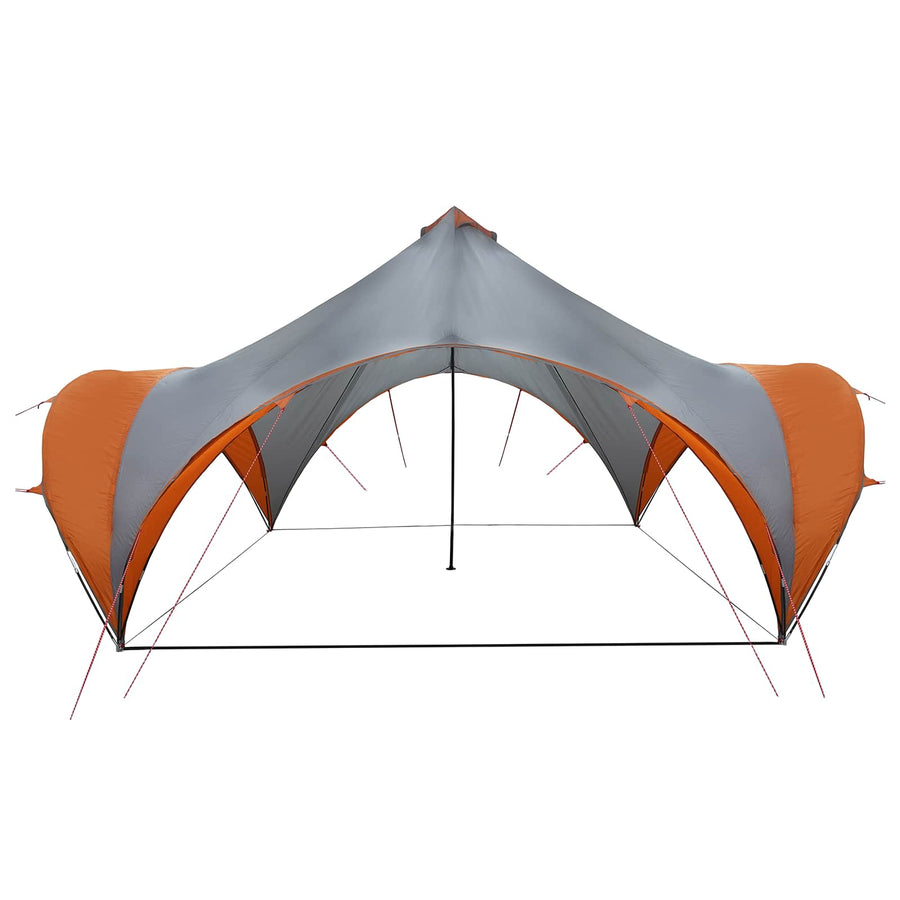 Partytent Grijs en Oranje 500 x 500 x 350 cm Polyester en staal