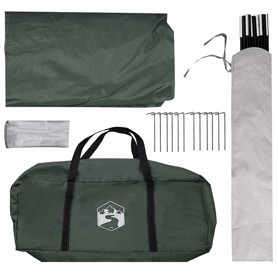 Partytent Leger groen 500 x 500 x 350 cm Polyester en staal
