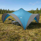 Partytent met dak Blauw 600 x 600 x 400 cm Polyester en staal