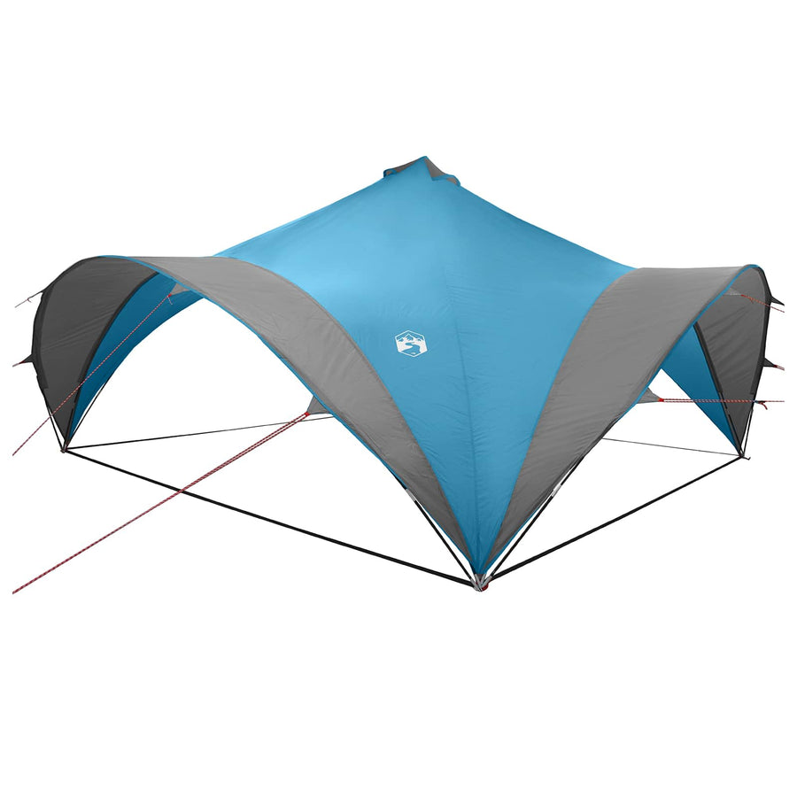 Partytent met dak Blauw 600 x 600 x 400 cm Polyester en staal