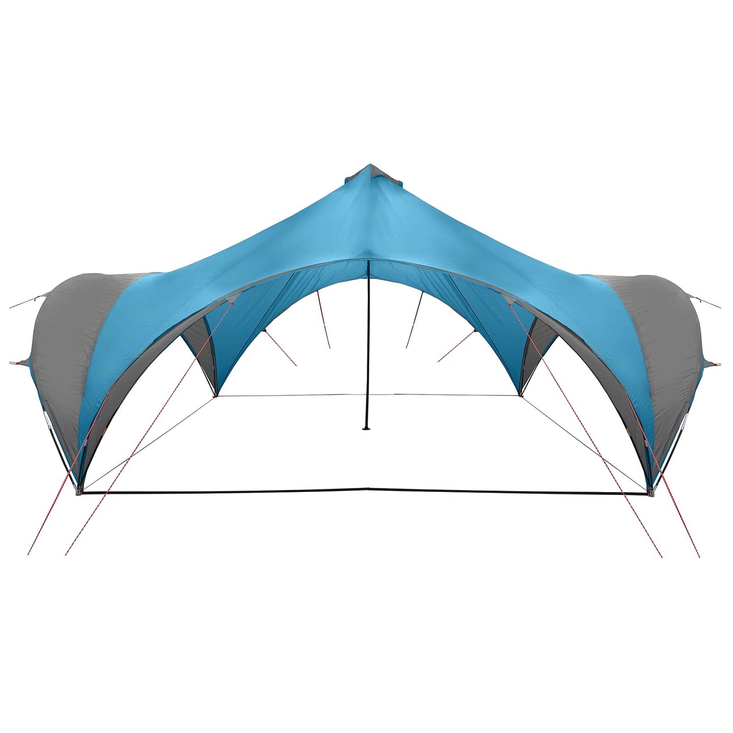 Partytent met dak Blauw 600 x 600 x 400 cm Polyester en staal