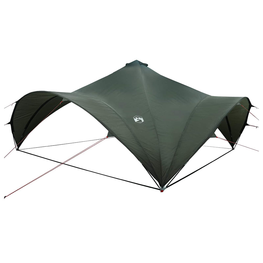 Partytent Leger groen 600 x 600 x 400 cm Polyester en staal