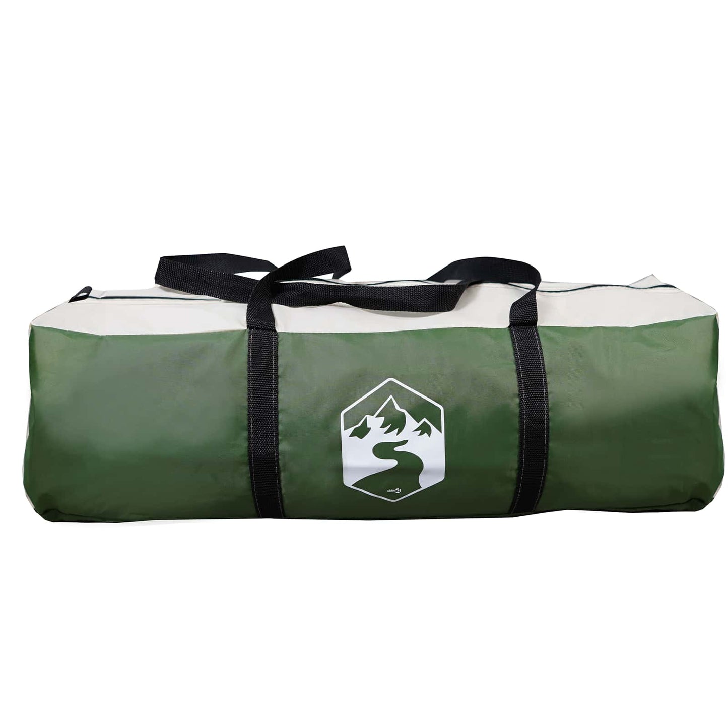 Partytent met dak Groen 400 x 400 x 320 cm Polyester en staal