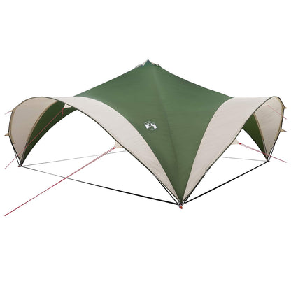 Partytent met dak Groen 400 x 400 x 320 cm Polyester en staal