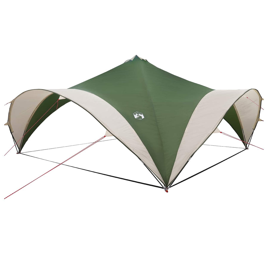 Partytent met dak Groen 400 x 400 x 320 cm Polyester en staal