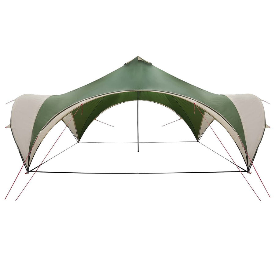 Partytent met dak Groen 400 x 400 x 320 cm Polyester en staal