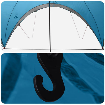 Partytent met dak Blauw 400 x 400 x 320 cm Polyester en staal