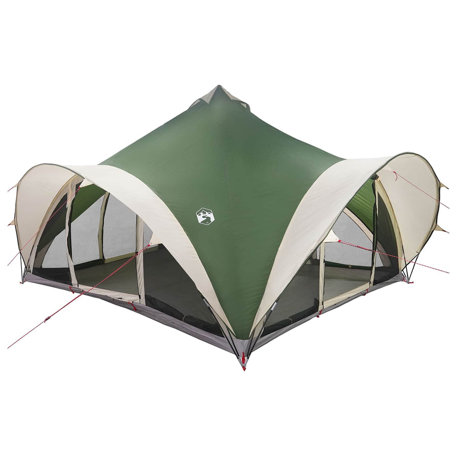 Tipi Tent met dak Groen 18-Persoon Polyester en staal