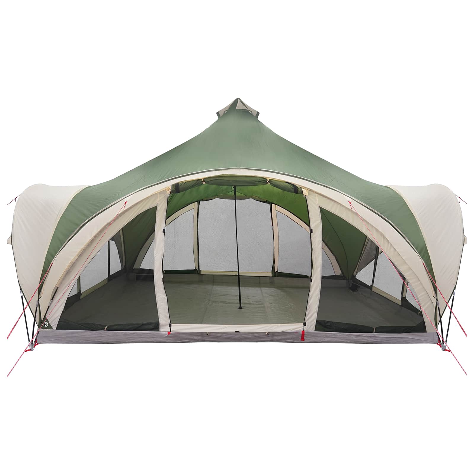 Tipi Tent met dak Groen 18-Persoon Polyester en staal