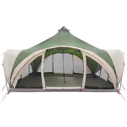 Tipi Tent met dak Groen 18-Persoon Polyester en staal