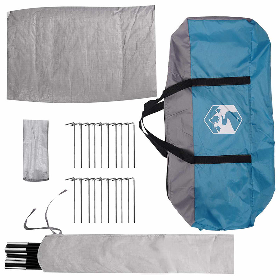 Tipi Tent met dak Blauw 18-Persoon Polyester en staal