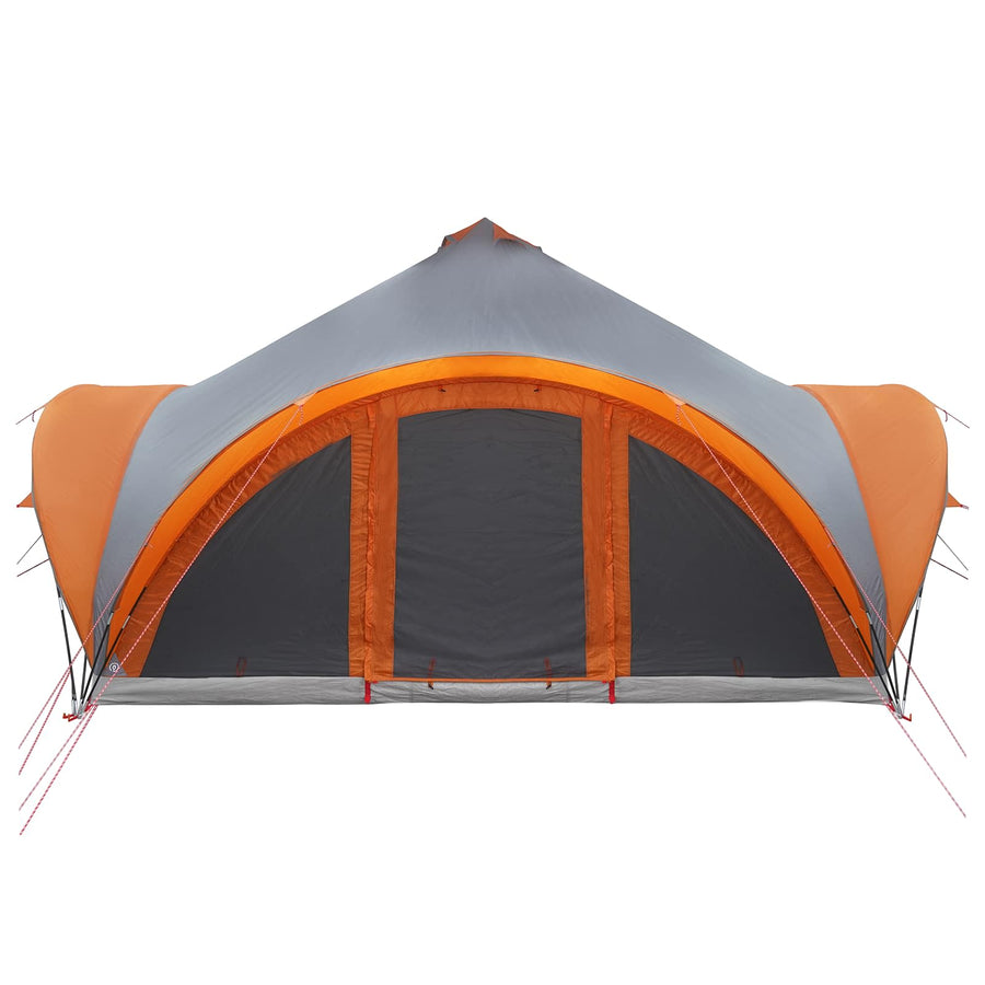 Tipi Tent met dak Grijs en Oranje 18-Persoon Polyester en staal