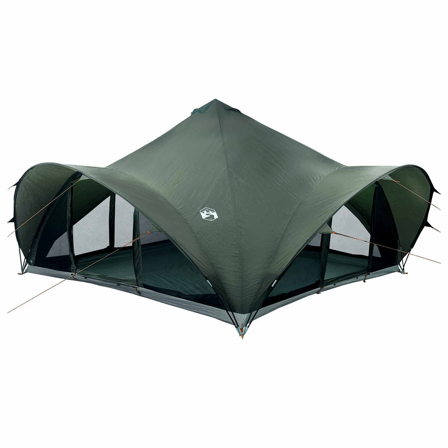 Tipi Tent met dak Leger groen 18-Persoon Polyester en staal
